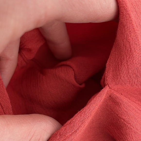 Elan Dress Women's Small Orange Mini Flare Dress Spaghetti Straps Pockets - Picture 17 of 17